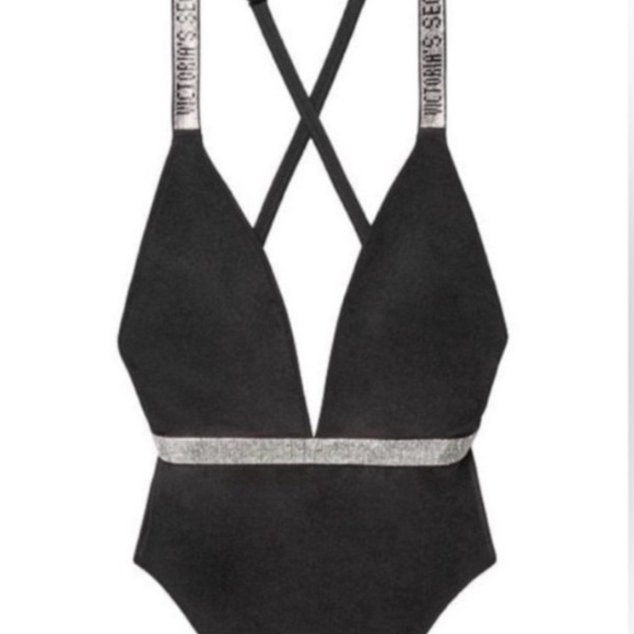 Victoria's Secret Other - Victoria's Secret Black One-Piece with Silver Band